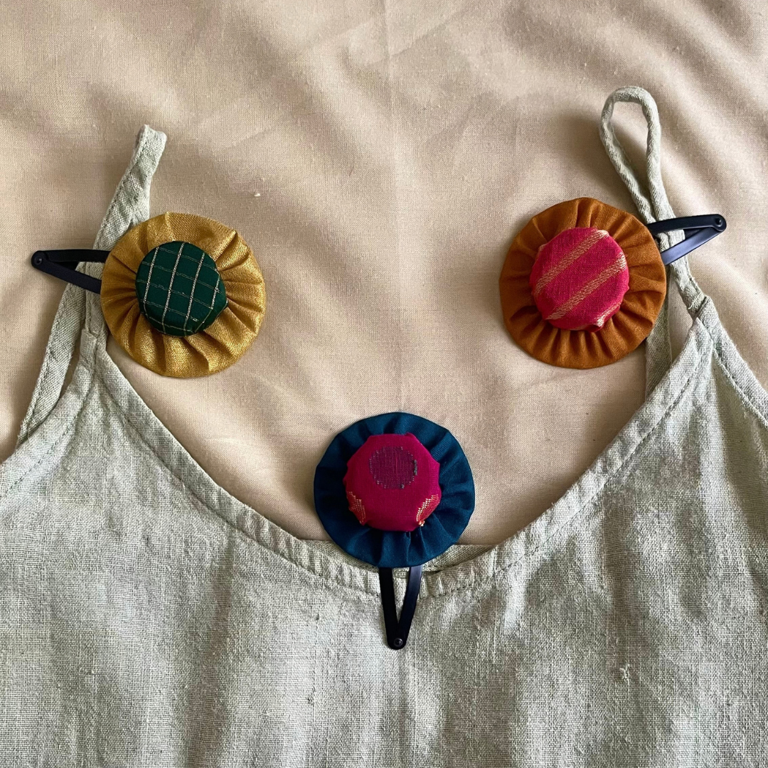 The Saturnian Planetary Hair Clip Trio
