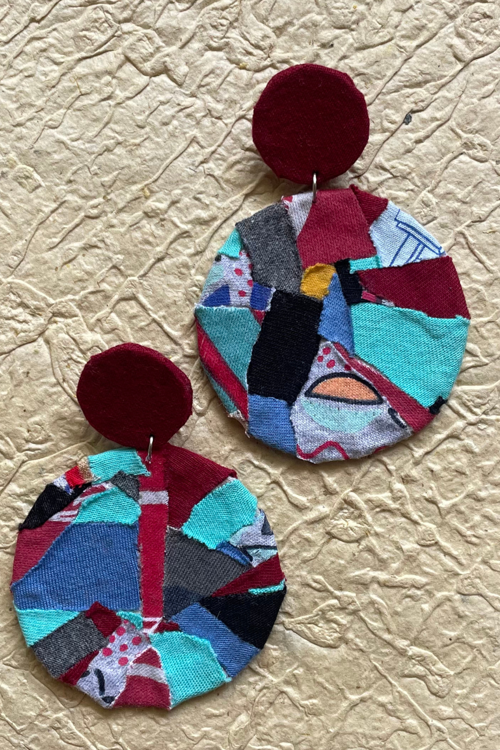 The Cosmic Chronicle Patchwork Earrings