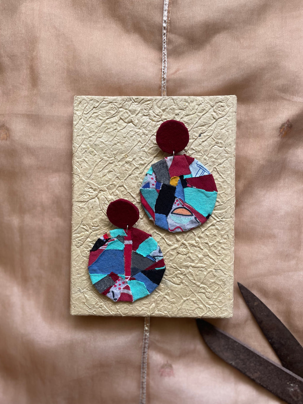 The Cosmic Chronicle Patchwork Earrings